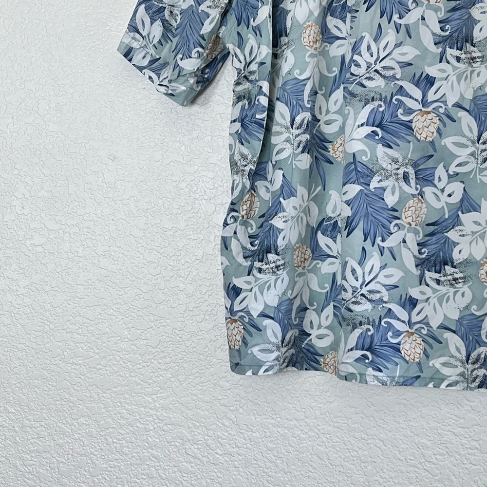 Campia Moda | Men’s Hawaiian shirt 100% cotton throw on oversized baggy … - Picture 7 of 9